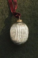 GLASS BALL CHRISTMAS TREE DECORATION WITH STRIPES