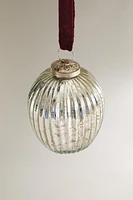 GLASS BALL CHRISTMAS TREE DECORATION WITH STRIPES