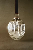 GLASS BALL CHRISTMAS TREE DECORATION WITH STRIPES