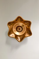 BRASS CHRISTMAS STAR TEALIGHT HOLDER