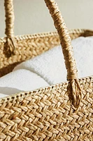 RECTANGULAR BEACH BASKET WITH HANDLES