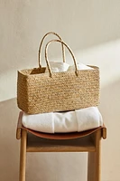 RECTANGULAR BEACH BASKET WITH HANDLES