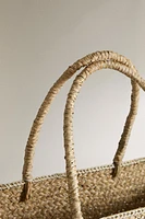 RECTANGULAR BEACH BASKET WITH HANDLES