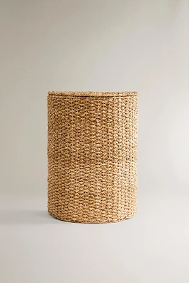 SEAGRASS BASKET WITH LID