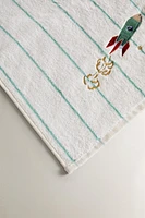 CHILDREN'S STRIPED SPACE TOWEL