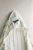 CHILDREN’S STRIPED SPACE HOODED TOWEL