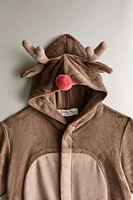 CHILDREN’S CHRISTMAS REINDEER FOOTED ROMPER