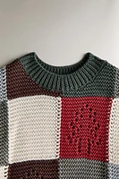 CHILDREN’S CHRISTMAS PATCHWORK SWEATER