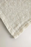 JACQUARD LINEN BLANKET