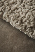 IRREGULAR FAUX FUR BLANKET