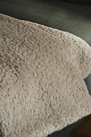 IRREGULAR FAUX FUR BLANKET