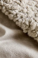 IRREGULAR FAUX FUR BLANKET