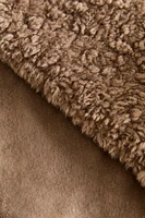 TERRYCLOTH FAUX FUR BLANKET