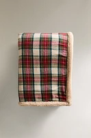 CHRISTMAS CHECK FLEECE BLANKET