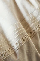 EMBROIDERED LINEN DUVET COVER