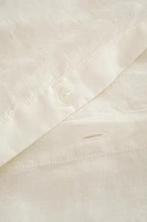 EMBROIDERED LINEN DUVET COVER