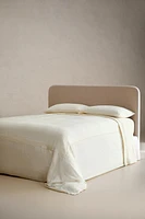 EMBROIDERED LINEN FLAT SHEET