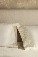 EMBROIDERED LINEN PILLOWCASE