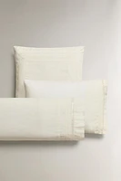 EMBROIDERED LINEN PILLOWCASE