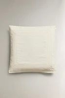 EMBROIDERED LINEN PILLOWCASE