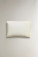 EMBROIDERED LINEN PILLOWCASE