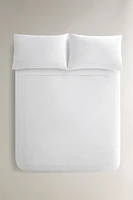 (400 THREAD COUNT) SATEEN DUVET COVER WITH TRIM