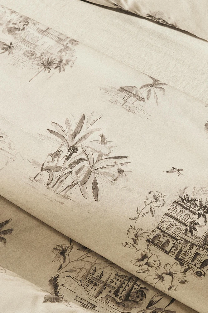 TOILE DE JOUY BEACH FLAT SHEET