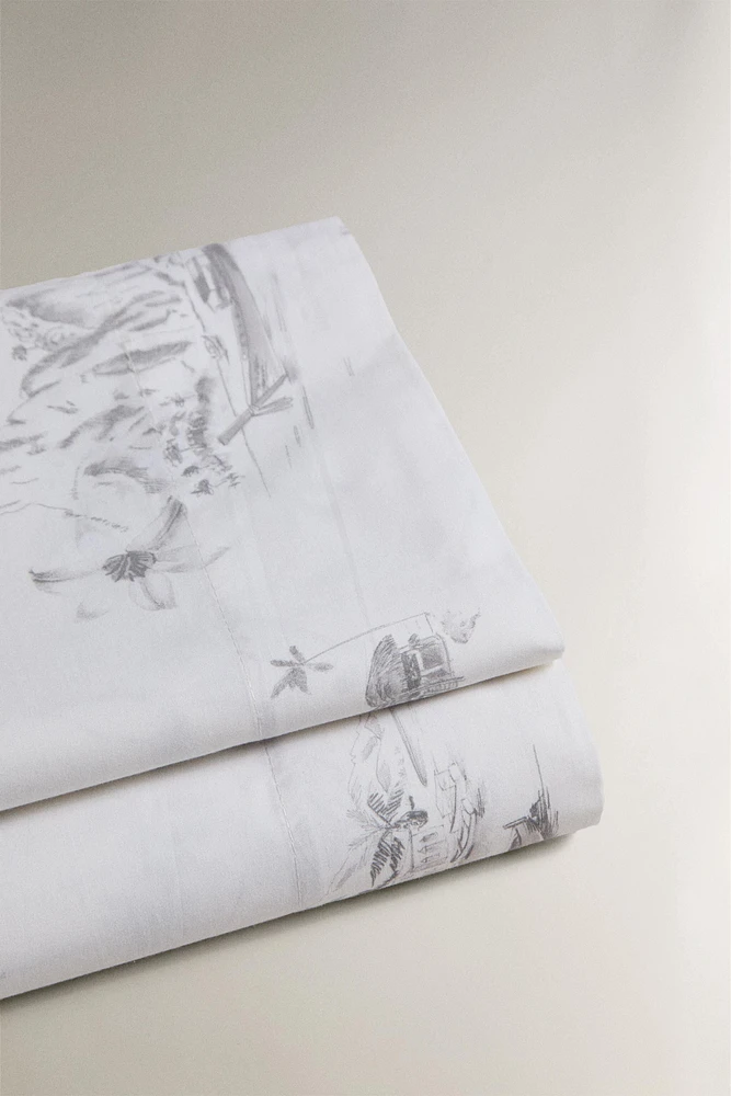 TOILE DE JOUY BEACH FLAT SHEET