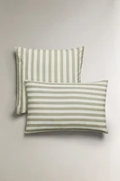 STRIPED COTTON LINEN PILLOWCASE