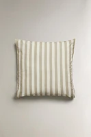 STRIPED COTTON LINEN PILLOWCASE