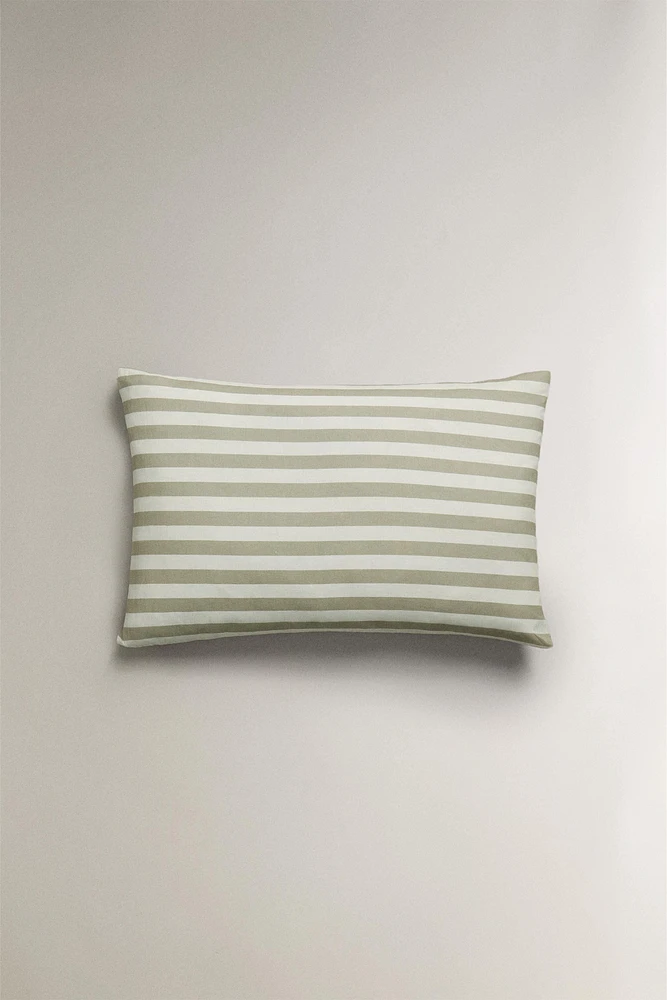 STRIPED COTTON LINEN PILLOWCASE