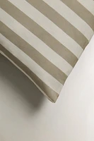 STRIPED COTTON LINEN PILLOWCASE