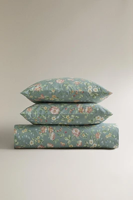 FLORAL PRINT DUVET COVER