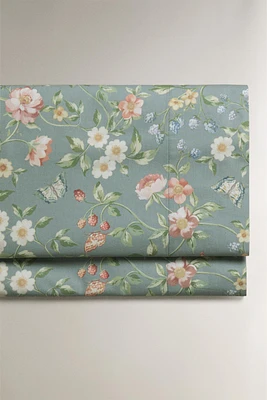 FLORAL PRINT FLAT SHEET