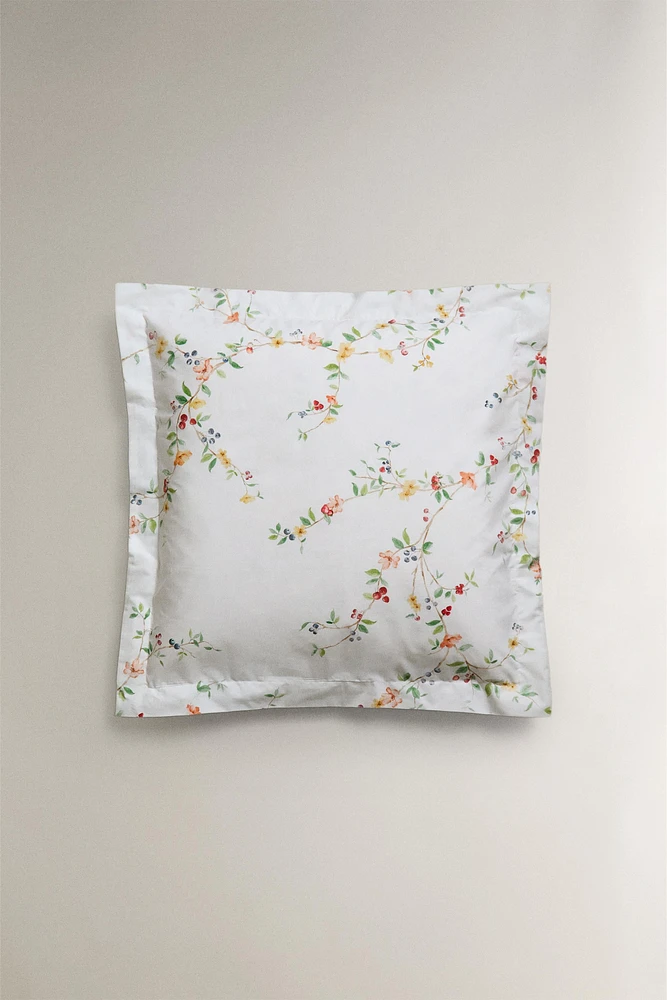 (200 THREAD COUNT) FLORAL PRINT PERCALE PILLOWCASE