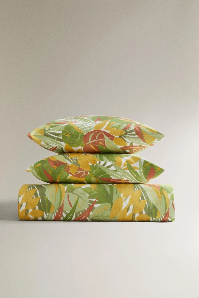 LEAF PRINT DUVET COVER