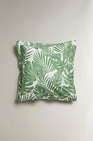 TROPICAL LEAVES PRINT PILLOWCASE