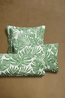 TROPICAL LEAVES PRINT PILLOWCASE