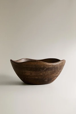 LARGE MANGO WOOD SALAD BOWL