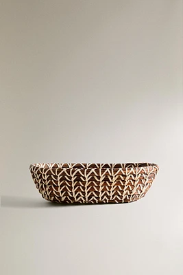 OVAL RATTAN BREAD BASKET