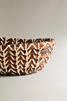 OVAL RATTAN BREAD BASKET