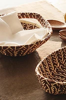 ROUND RATTAN BREAD BASKET