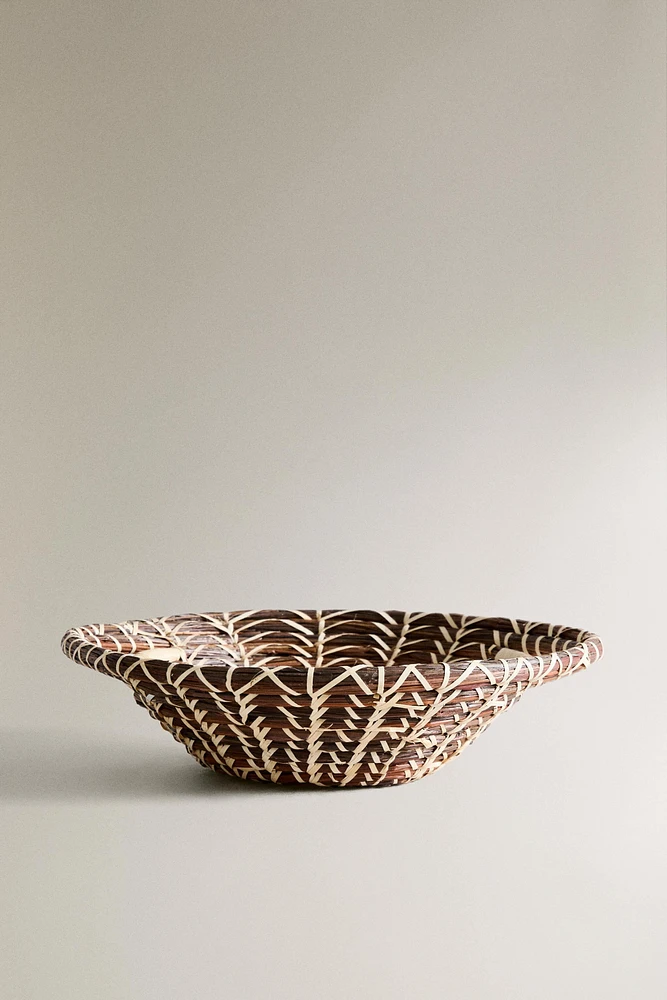 ROUND RATTAN BREAD BASKET