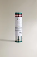 SET OF CHECK COTTON CHRISTMAS NAPKINS ROLL (SET OF 20)