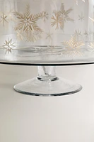 CHRISTMAS SNOWFLAKE CAKE DISH