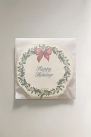 SET OF CHRISTMAS WREATH PAPER NAPKINS (SET OF 20)