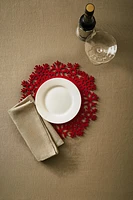 CHRISTMAS SNOWFLAKE FELT PLACEMAT