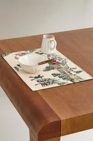 CHRISTMAS LANDSCAPE JACQUARD COTTON PLACEMAT