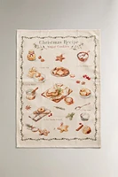 SET OF CHRISTMAS PRINT COTTON KITCHEN TOWELS (SET OF 2)