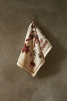 SET OF CHRISTMAS PRINT COTTON KITCHEN TOWELS (SET OF 2)